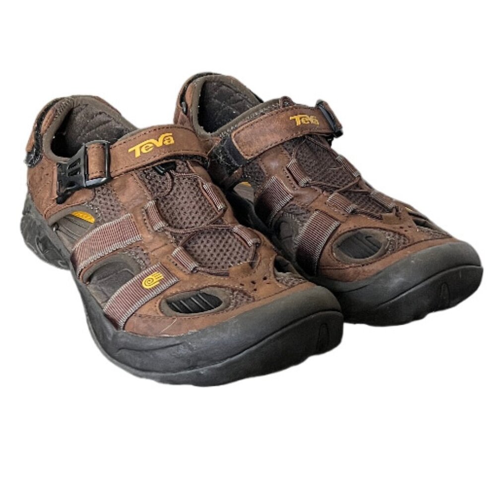 Teva Omnium Leather Sport Sandal 6153 Brown 10